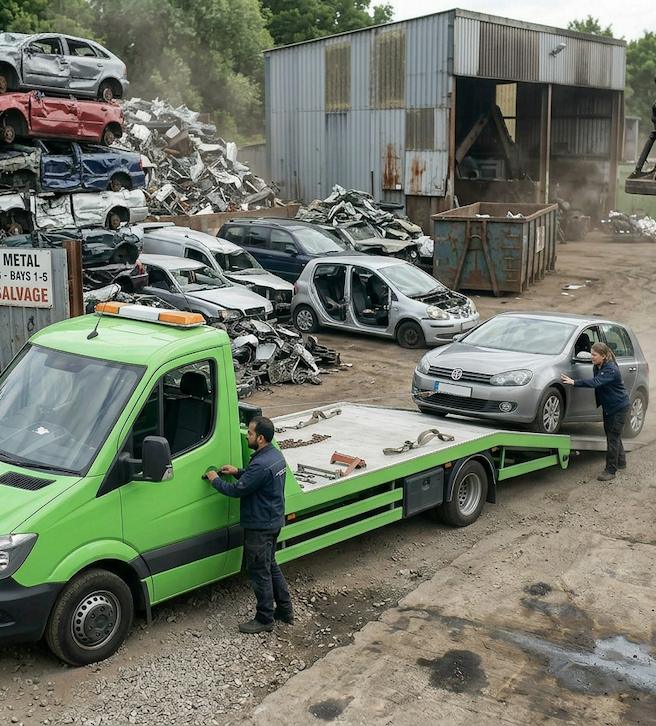 Professionelle Autoverwertung und Demontage