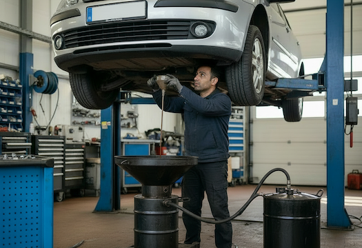 Entsorgung von Autobatterien und Betriebsflüssigkeiten